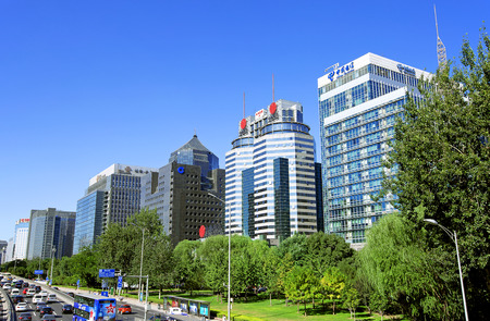Beijing financial streetのeditorial素材