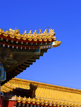 Ornate roof tilesのeditorial素材