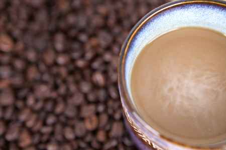 Coffee and coffee bean background