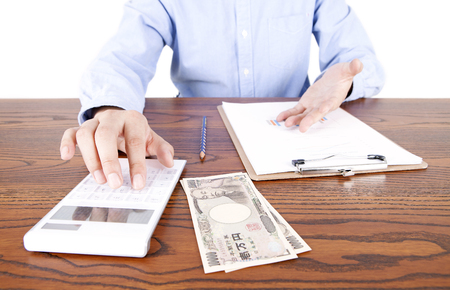 Accounting at workの写真素材