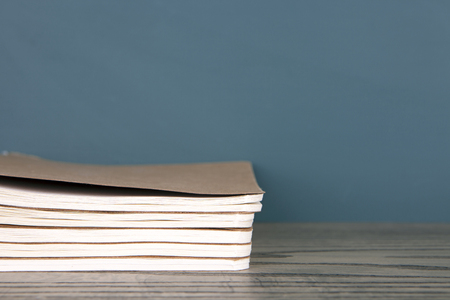 A stack of notebooks
