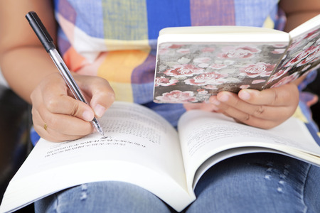 Reading for learningの写真素材