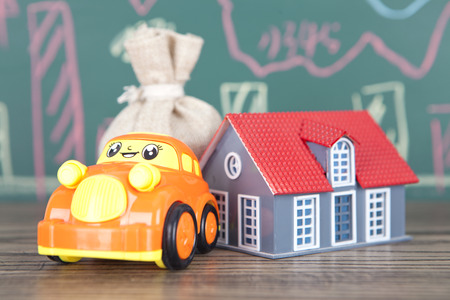 Car and housing loan conceptの写真素材