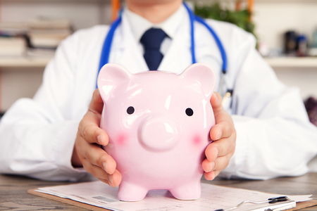 Saving for medical purposesの写真素材