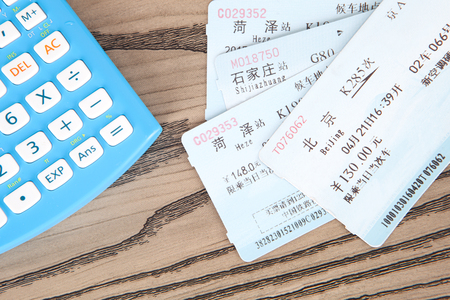 Train tickets to go home during spring festivalのeditorial素材