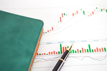 Analysis of stock trendの写真素材
