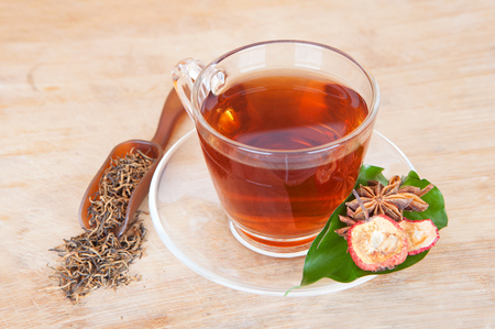Tea drinkingの写真素材