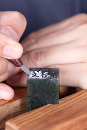 Seal cutting artworkのeditorial素材