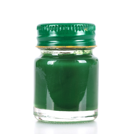 Bottled medicine in the white backgroundの写真素材