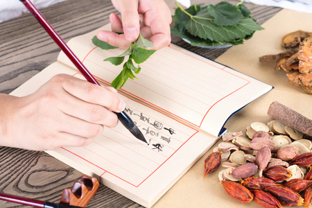Chinese medicine researchの写真素材