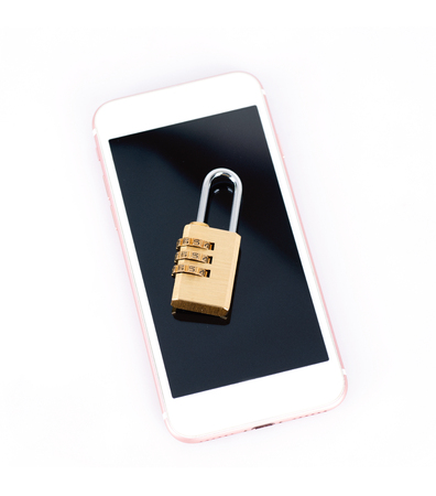 Mobile phone securityの写真素材