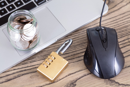 Internet financial security concept