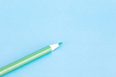 Color  pencil  on blue backgroundの写真素材