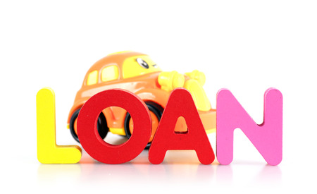 Loan buying car concept