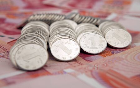 Coded coinsの写真素材