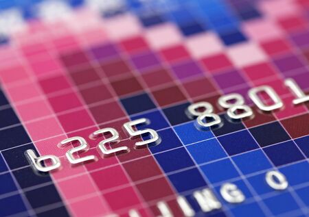 Credit card, close-upの写真素材