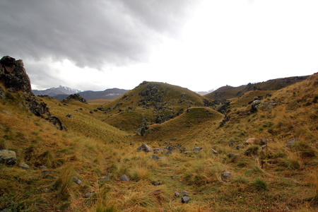 in the mountainsの写真素材