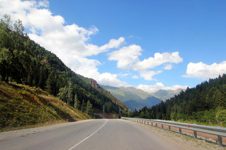 The road to the mountainの写真素材