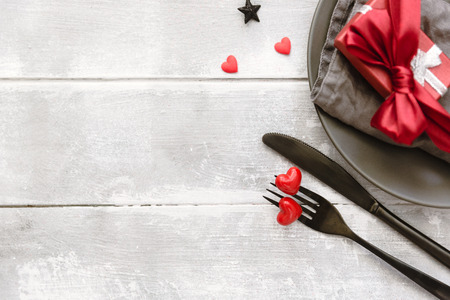 Romantic meal menu backgroundの写真素材