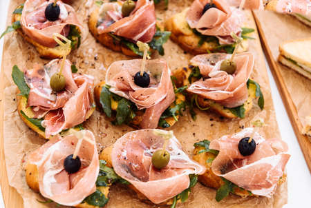 catering treats on the table for an event birthday, wedding or anniversary, corporate party or...