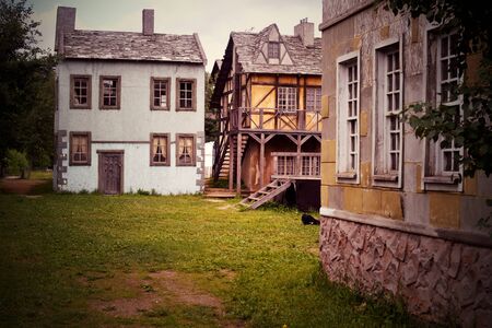 Deserted abandoned old cityの写真素材
