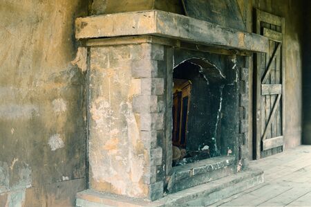 the old abandoned city without peopleの写真素材