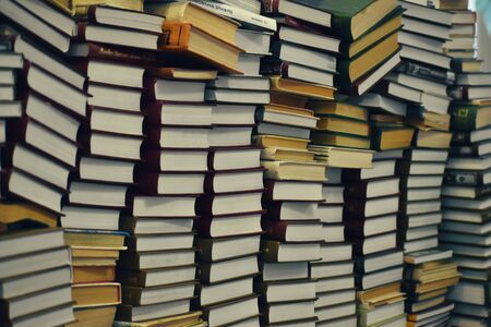 Literature for reading. A lot of books.の写真素材