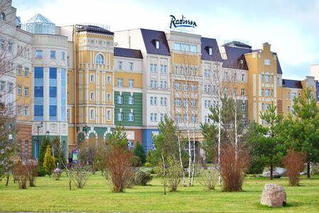 Five star beautiful hotel building.のeditorial素材