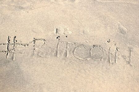 The fall and death of bitcoin. The decline in demand cryptocurrencies. crypto-currency market subsided.の写真素材