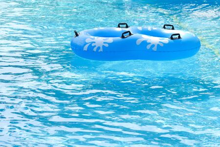 Swimming pool toy round. Calm river poolの写真素材