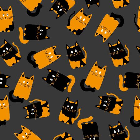 cats seamless background texture baby Wallpaperの写真素材