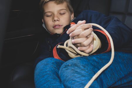 kidnapping and selling children into slavery. rescue of boy from captivity