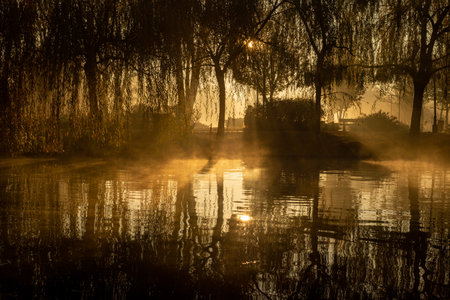 Sunrise over the river