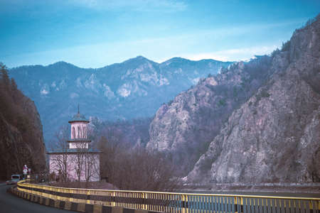 Dam in the mountainsの写真素材