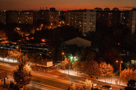 Night view of the cityのeditorial素材