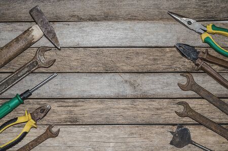 Labor Day, May 1. A lot of handy tools on old wooden