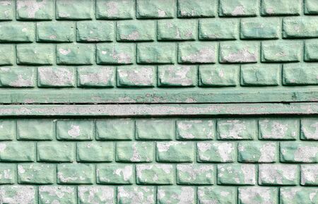 Rectangular gray tile, brick, concrete, fence, close-up for backgroundの写真素材