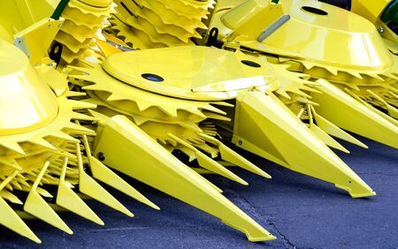 agricultural equipment for the production of agricultural crops, close-up