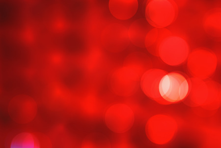 Bright red white abstract beautiful colorful bokeh blurred lights texture background.