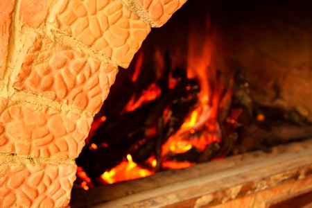 Masonry stoves and burning hearthの写真素材