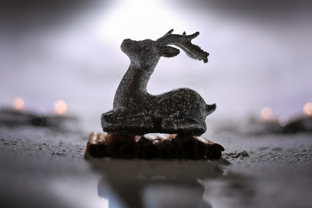 detail photo of christmas reindeerの写真素材