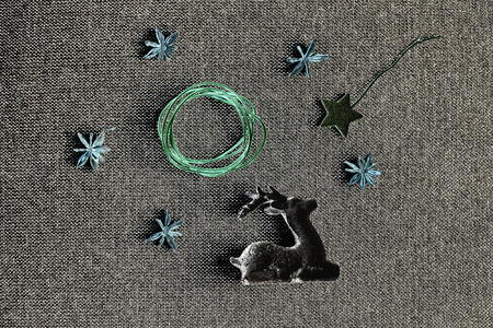 detail photo of christmas reindeerの写真素材