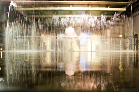 Water fountain in Guinness Storehouse Museum.の写真素材