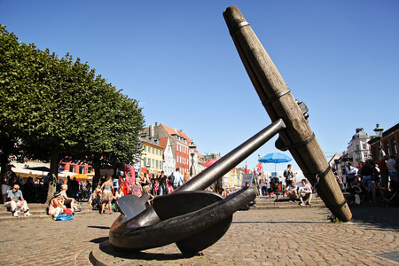 The Memorial Anchor at Nyhavn, Copenhagenのeditorial素材