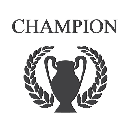 Vector image, champions cup on a white background.のイラスト素材