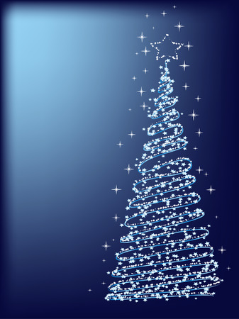 background with christmas treeのイラスト素材