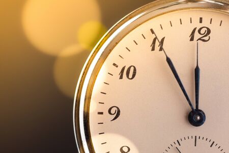 Rustic Pocket Watch. Deadline, Running Out of Time and Urgency. Time Passing Concept.の写真素材