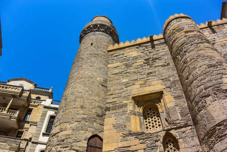 Shirvanshahs Palace in the old city of Baku. Sights and buildings in the old city of Azerbaijan. May...