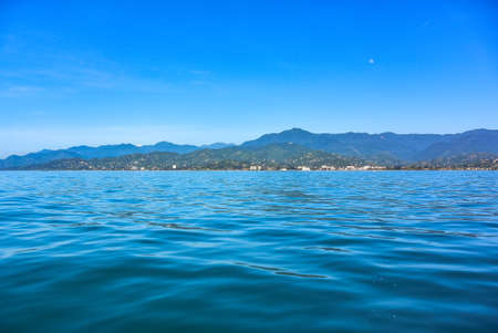 View from the sea to the Batumi embankment. Sights, buildings and skyscrapers of Batumi. Georgia. 2019.のeditorial素材