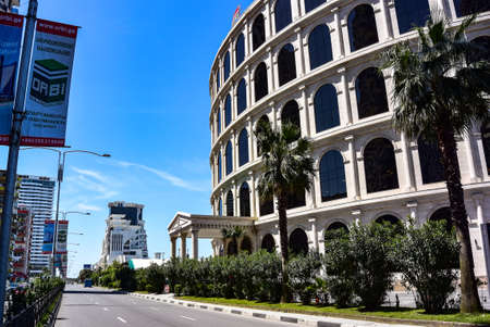 Batumi district of Bart Khan. The building of the Batumi casino. The Coliseum in Georgia. 2019.のeditorial素材